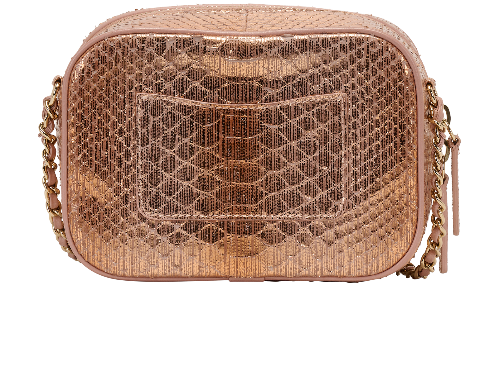 CC Mania Camera Bag, &pound;1,600, Handbags, Pink, Python, Back view